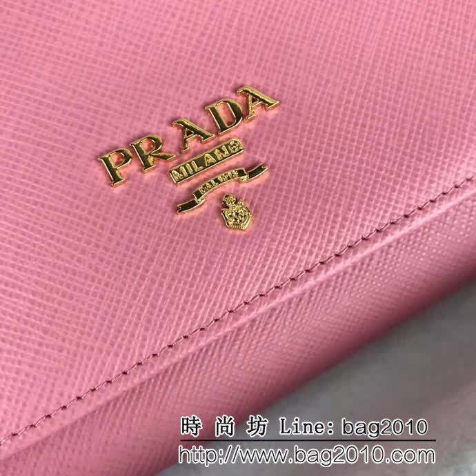 PRADA普拉達 經典款 女士單肩斜挎翻蓋包 可拆卸肩帶 1M1290 DD1015